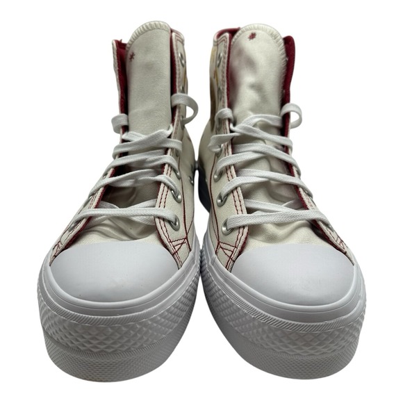 Converse Chuck Taylor All Star Lift Platform Western Stitch Shoes Women's Size 9 - Picture 4 of 9